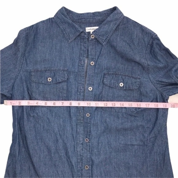 Croft & Barrow Chambray Button Down Shirt - Picture 3 of 7